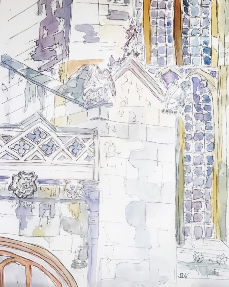 Detail of Kings College chapel , Cambridge Jane Devries
